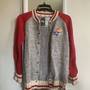 University of Kansas Varsity Sweater Jacket